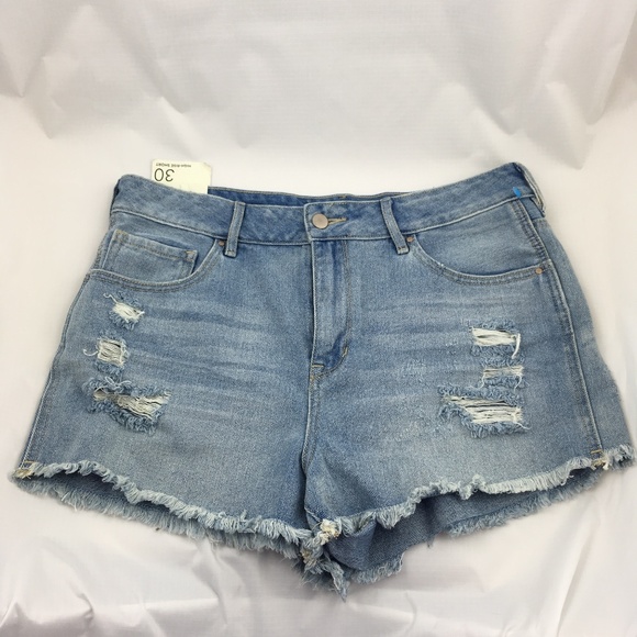Bullhead Pants - Jean shorts high waisted rise distressed mom jorts